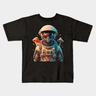 Astronaut with mushrooms Kids T-Shirt